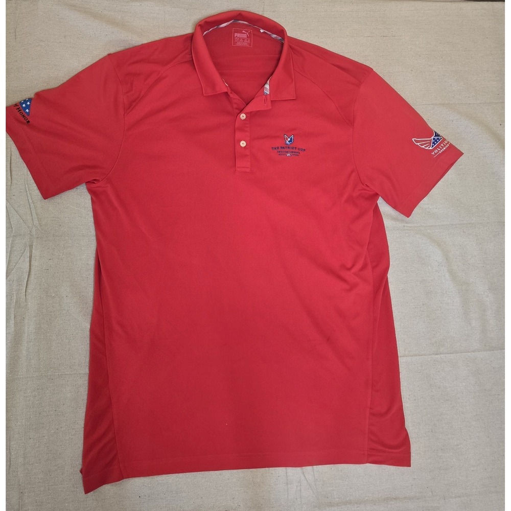Puma‎ Red Patriot Cup Volition America Folds of Honor Polo Shirt